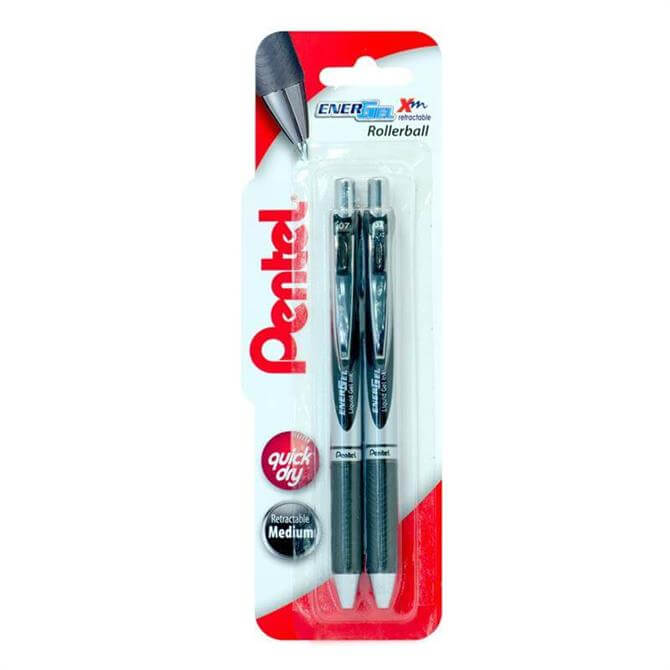 Pentel 2 Pack EnerGel Xm Retractable 0.7mm Pen